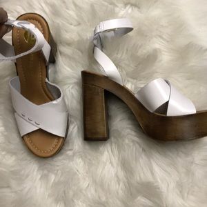 River island heels in white